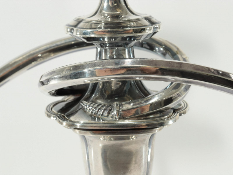 J. Parkes & Co, Pair of Sterling Silver Candelabra
