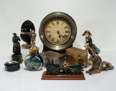 Image for Lot 19th-20th C. Dresser & Desktop Objects