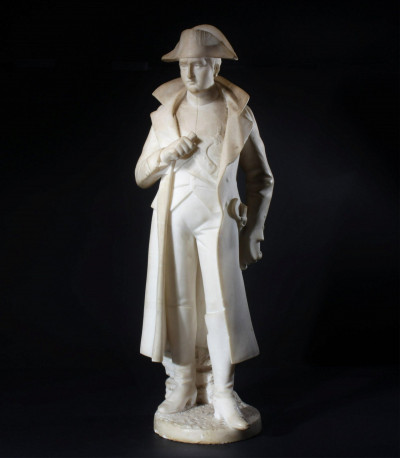 Image for Lot Adolfo Cipriani - Marble Figure of Napoleon