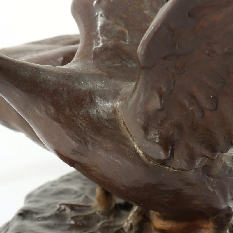 Caesar Philipp - Bronze of Boy & Goose