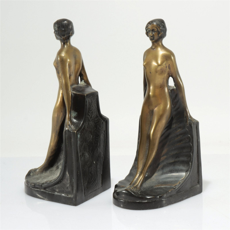 Three Pairs of Vintage Female Figural Bookends