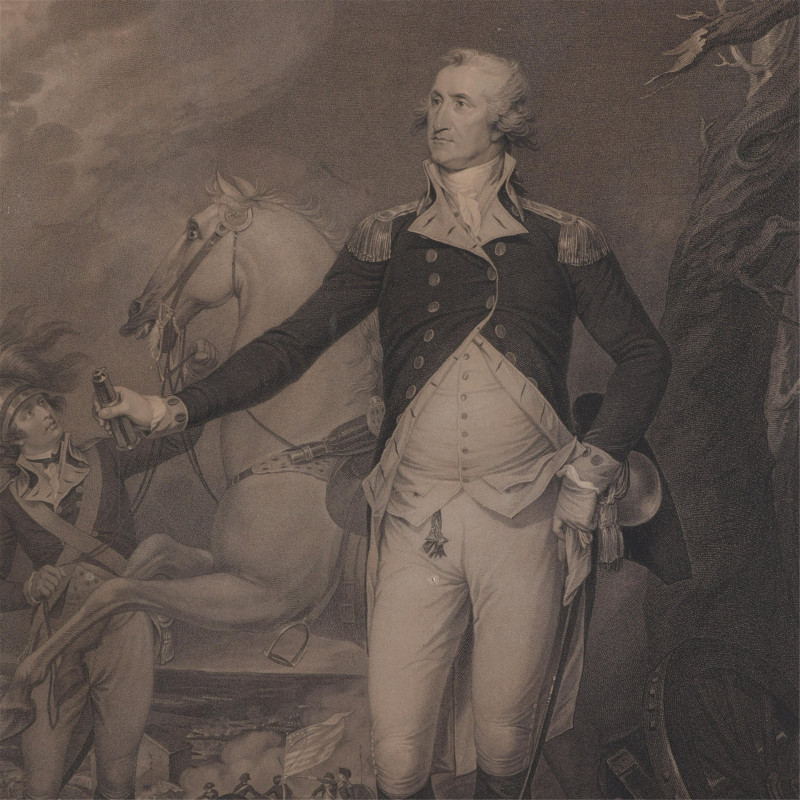 Engraving of Trumbull's George Washington 1796