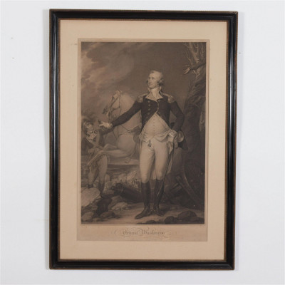 Engraving of Trumbull's George Washington 1796