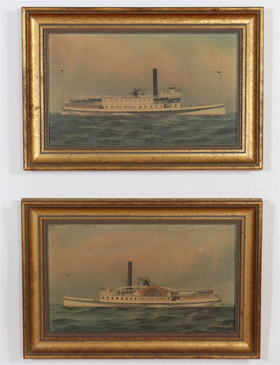 Image for Lot A. Jacobsen Reproduction Nautical Prints On Board