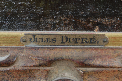 Jules Dupre - Landscape with River, O/C