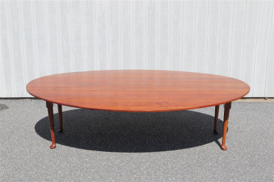 Image for Lot George III Style Cherry Hunt Table