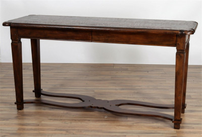 Image for Lot Attr. Charles Pollack Tuscan Walnut Console Table