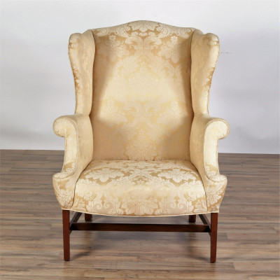 English/American Upholstered Wing Chair
