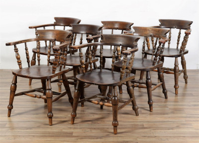 Image for Lot 7 English Windsor Chairs, High Wycombe, marked