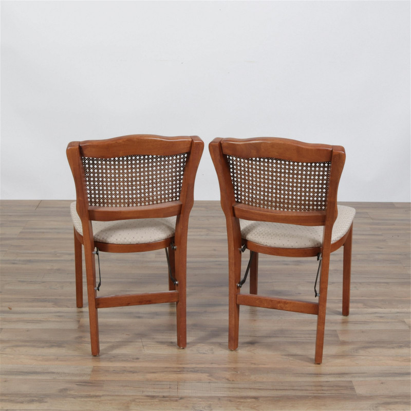 1Classical Style Metal Gueridon & 2 Folding Chairs