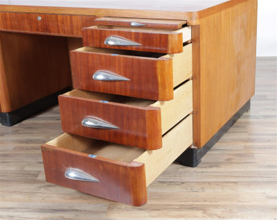 Art Deco Mahogany Desk - Wrigley Spearmint Gum