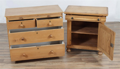 Pine Chest & Cabinet