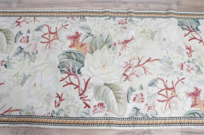 Image for Lot Victorian Style Needlepoint Runner