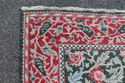 Turkish Soumak Style Woven Wool Rug 8 x 10