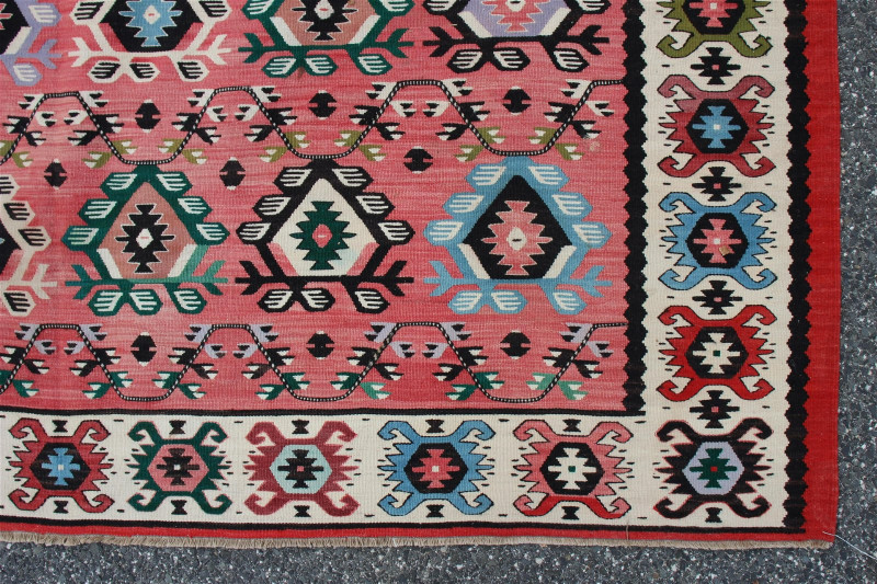 Turkish Wool Dhurrie Rug 6-10 x 9-9