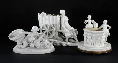 Image for Lot 3 Continental Bisque Figural Groups