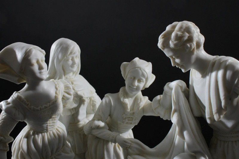 2 German Porcelain Figural Groups