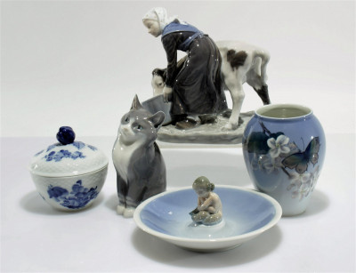 Image for Lot Group of Royal Copenhagen Tableware & Figurines