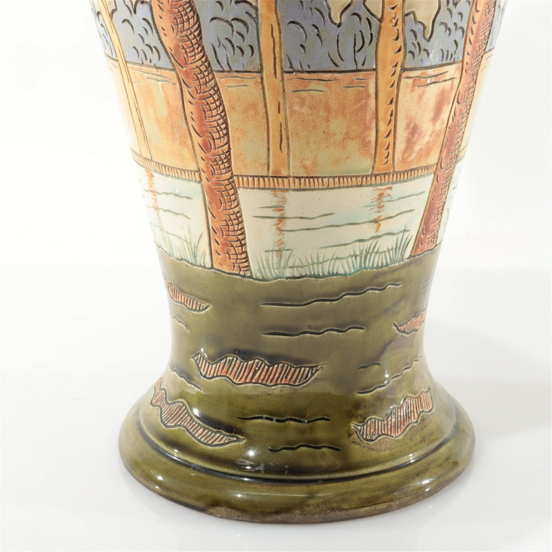 Continental Arts & Crafts Ceramic Vase, 19/20th C.