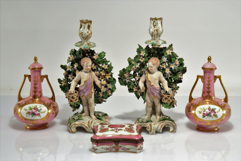19th C. Porcelains- Chelsea, Minton, others