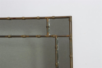 Chinese Chippendale Style Metal Mirror