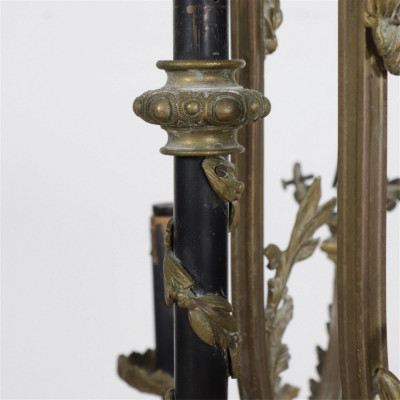 Louis XVI Style Brass 9-Light Chandelier