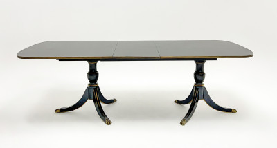 Image for Lot Regency Style Double Pedestal Dining Table