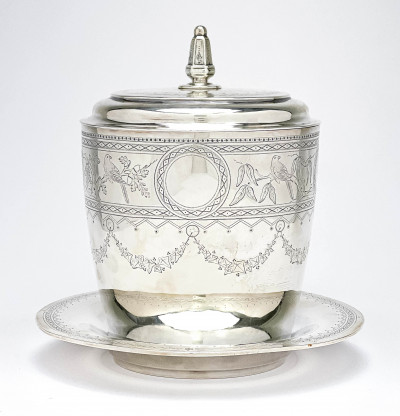 Image for Lot Victorian Sterling Silver Tea Caddy