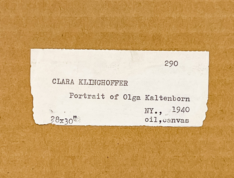 Clara Klinghoffer - Portrait of Olga Kaltenborn