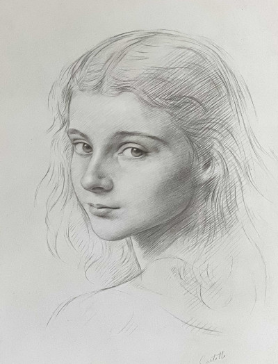 Image for Lot Ercole Cartotto - Portrait of a Young Girl