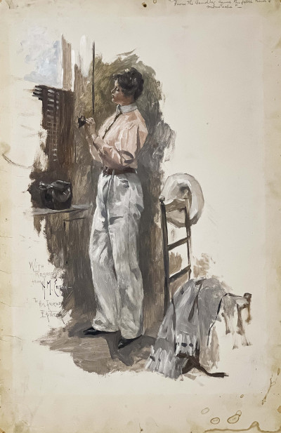 Hugh McDougal Eaton - Untitled (Portrait of Standing Figure)