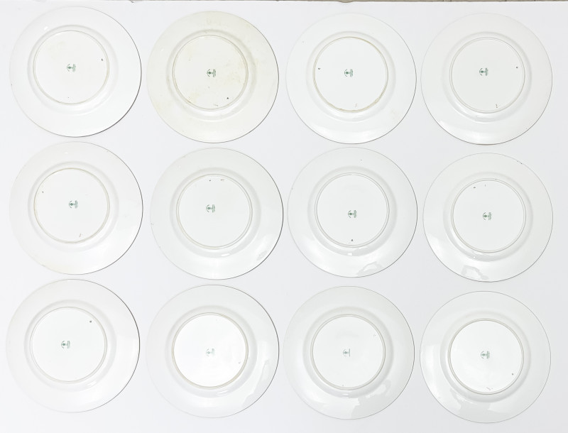 Royal Crown Derby for Tiffany & Co. Porcelain Plates, Set of 12
