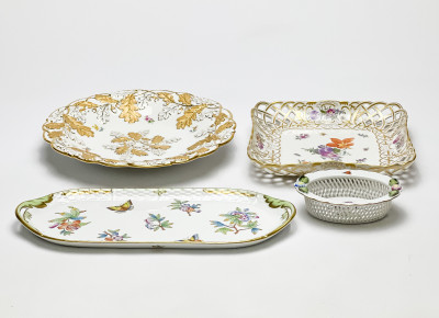 Meissen, Herend, Royal Copenhagen, Assorted Porcelain Tableware