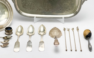 Assortment of Silver-Plate Items, 16 Pcs.