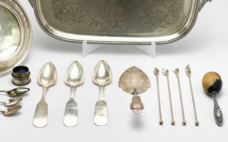 Assortment of Silver-Plate Items, 16 Pcs.