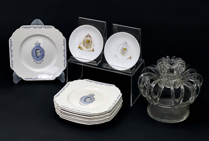 Chelsea England and Wedgwood Edward VIII Coronation Plates