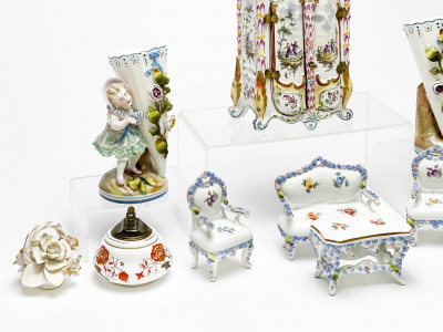 Assortment of English and Continental Porcelain, 13 Pcs.