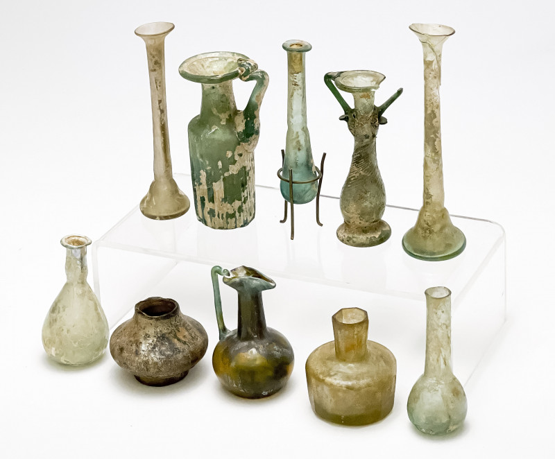 Collection of Ancient Roman Glass Vessels