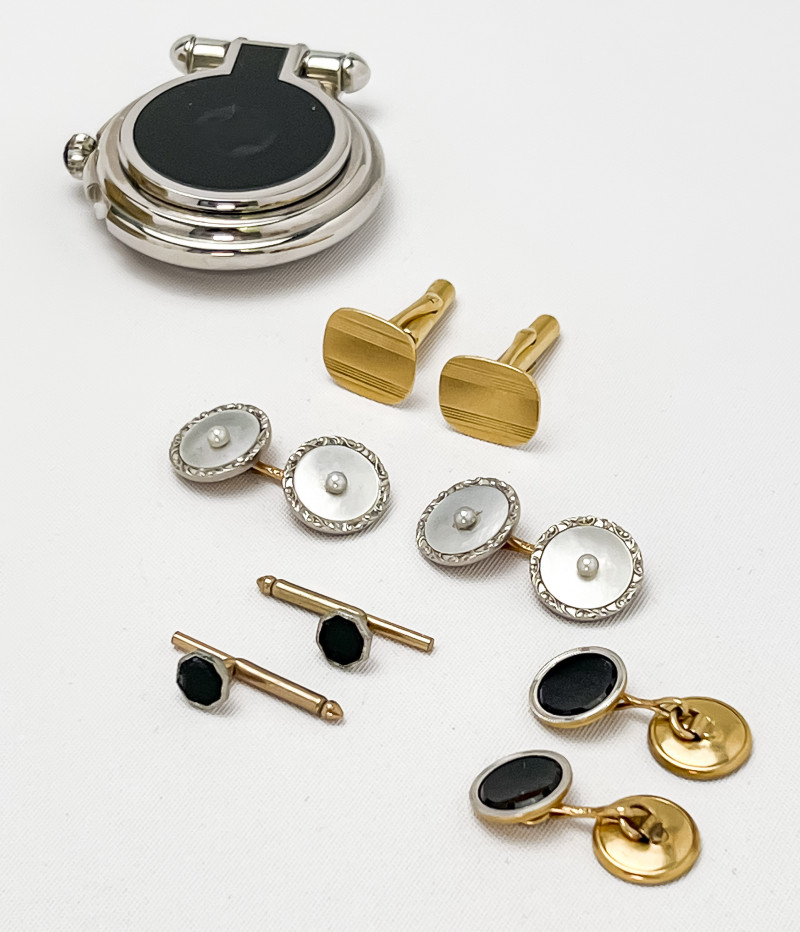 Assortment of Jewelry and Desk Accessories
