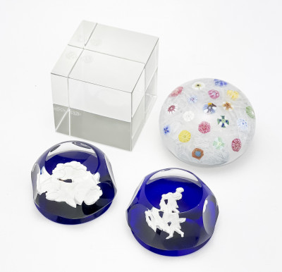 Baccarat (Co.) - Collection of 4 Paperweights