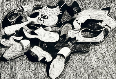 Lowell Nesbitt - 2 Shoes Prints