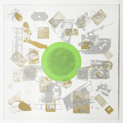 Lowell Nesbitt - Untitled (Green Moonwalk)