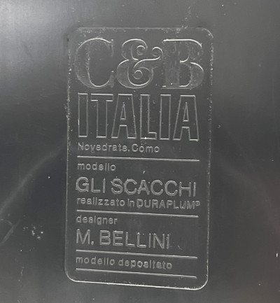 Mario Bellini - Pair of Gli Scacchi Tables