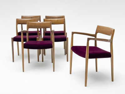 Image for Lot Niels O. Møller - Dining Chairs, set of 6