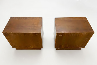 Danish Modern Bedside Tables, Pair