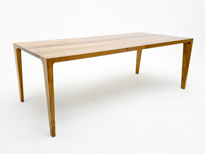 Scandinavian Contemporary Dining Table with Tapered Legs