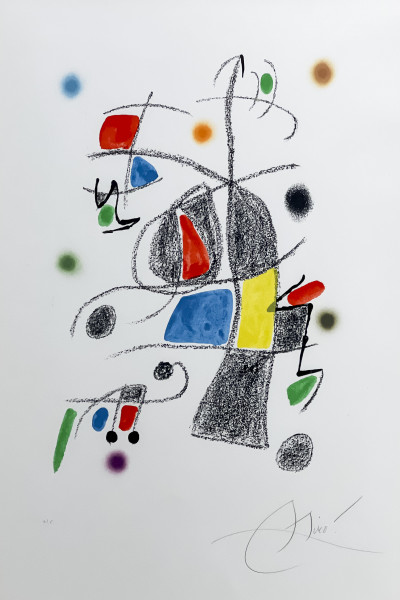 Joan Miró - Maravillas con Variaciones, Acrosticas en el Jardin de Miro (Plate 19)