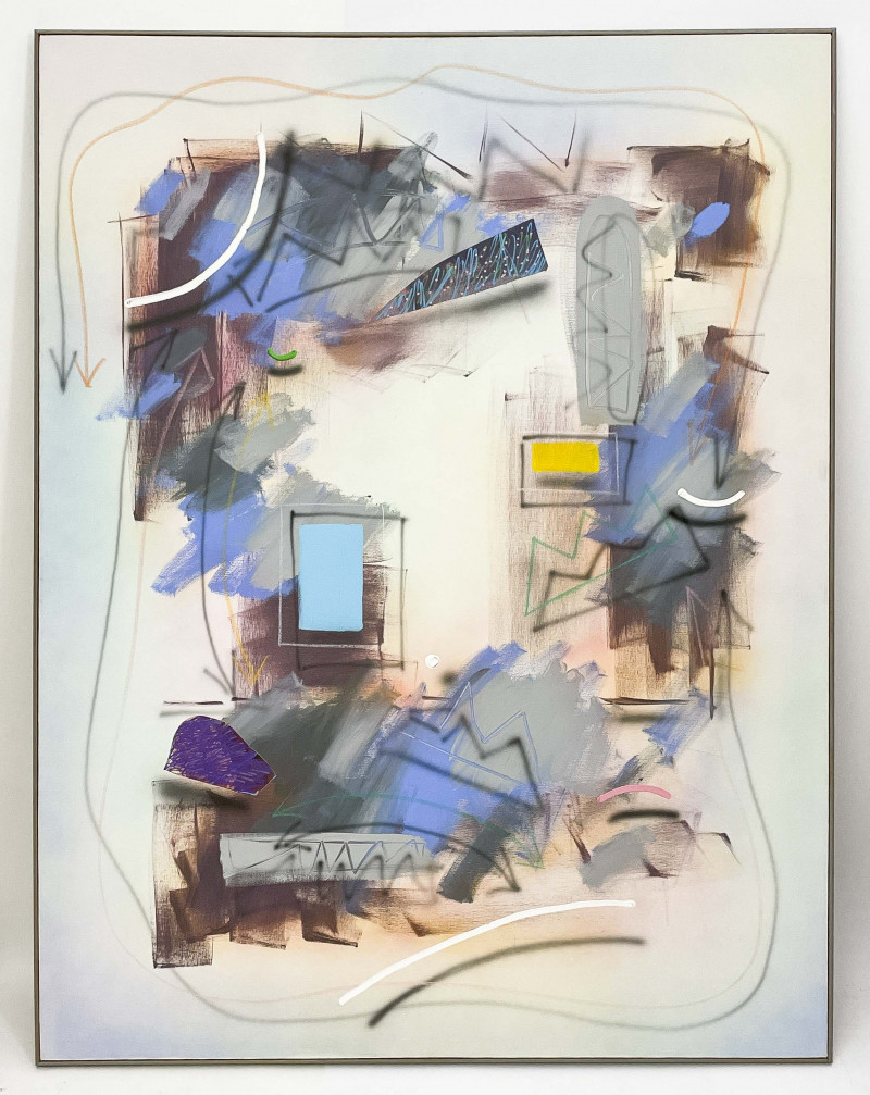 James Groody - Untitled (Composition in Blue)
