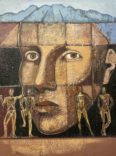 Image for Lot Guillermo Ceniceros - Untitled (Portrait with Figures)