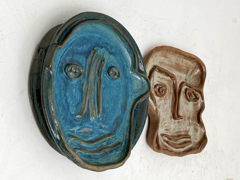 Denise Green - Faces, 2 Works